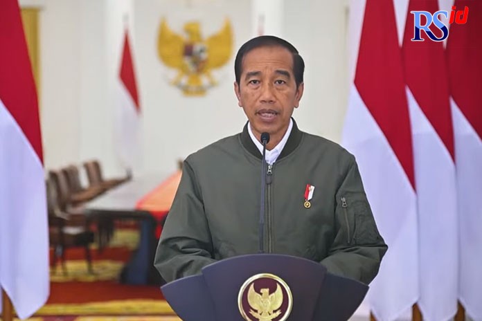 Tangkapan Presiden Jokowi saat memberikan keterangan pers yang disiarkan di YouTube Sekretariat Presiden, Minggu (2/10/2022).
