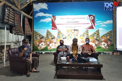 Suasana sarasehan budaya untuk menggali potensi seni dan budaya di Kaliwiru. (FIGUR RONGGO WASSALIM/ JAWA POS RADAR SEMARANG)