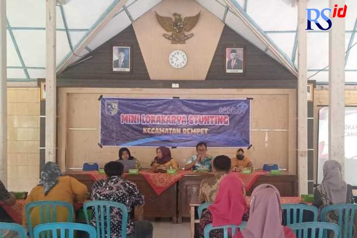 Lokakarya mini penanganan stunting di Kecamatan Dempet. (Wahib Pribadi/Jawa Pos Radar Semarang)