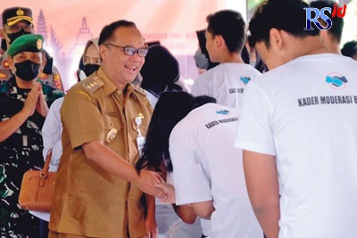 Wali Kota Magelang dr. Muchamad Nur Aziz  usai peluncuran Rela Bersiaga di TKL Ecopark, kemarin. (Istimewa)