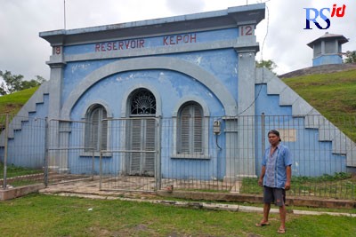 Reservoir Kepoh di Jalan Kesatrian Kepoh nomor d3, Jatingaleh, Kota Semarang sudah berumur seratus tahunan lebih. (Novia Riski Melasari/Jawa Pos Radar Semarang)