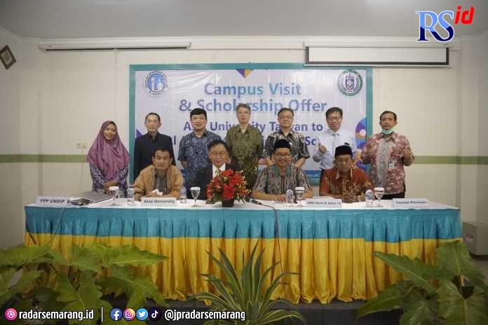  Perwakilan dari Asia University, Taiwan dengan SMA Islam Al Azhar 14 dan Yayasan Bimatama. (Istimewa)
