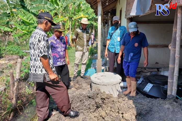 Septic tank bantuan Dinputaru Cipta Karya untuk warga yang telah menjadi sasaran pemasangan tangki septik. (Wahib Pribadi/Jawa Pos Radar Semarang)