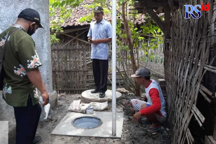 Pembangunan sarana prasarana sanitasi di Kabupaten Demak terus digalakkan untuk mensukseskan ODF. (Wahib Pribadi/Jawa Pos Radar Semarang)