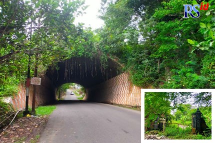 Terowongan tol Bendan Dhuwur yang dikenal angker. Di sini driver ojol Reza Abdurahman Wijaya mengalami hal aneh. (Bawah) Di tempat ini, tiba-tiba penumpang wanita yang dibawa Reza hilang. (Novia Riski Melasari/Jawa Pos Radar Semarang)