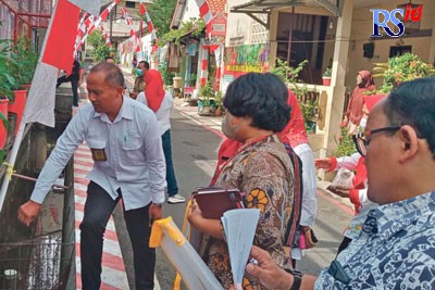 Wilayah RWKelurahan Mugassari yang tidak hanya menjadi Kampung Pancasila, tapi juga Kampung Tematik Sayur dan Ikan. (SULIS SA/JAWA POS RADAR SEMARANG)