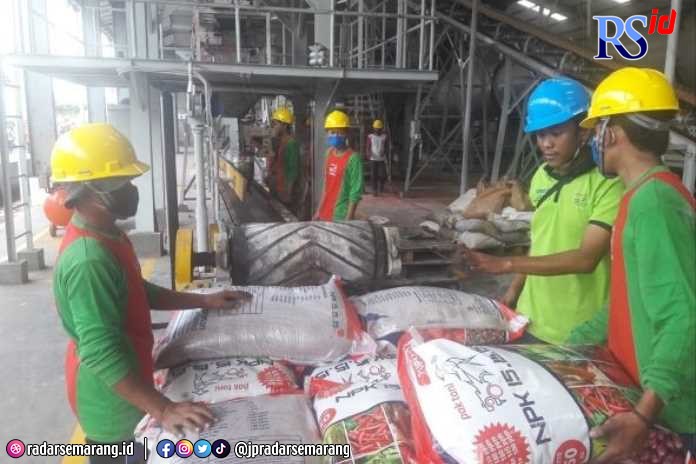 Pabrikan juga memproduksi pupuk organic yang kini banyak digunakan masyarakat petani d Demak. (Wahib Pibadi/Jawa Pos Radar Semarang)