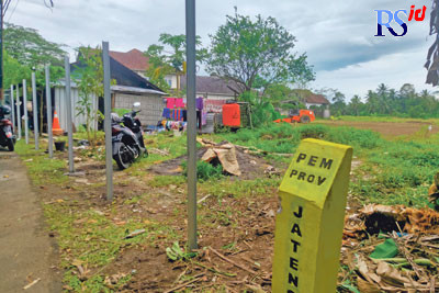 Lokasi pembangunan MAJT di Kabupaten Magelang, pengerjaan proyek dimulai Rabu (21/12). (M. Iqbal Amar/Jawa Pos Radar Semarang)