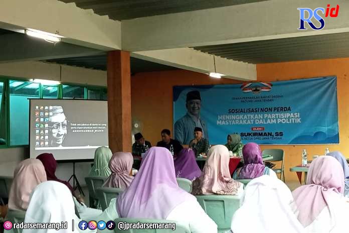 Sosialisasi perda dan nonperda bertema Pentingnya Partisipasi Masyarakat dalam Berpolitik yang diadakan di Pemalang Rabu (2/11/2022). (Istimewa)
