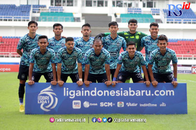 Starting eleven PSIS saat menjamu Persis Solo lalu. (Baskoro Septiadi/Jawa Pos Radar Semarang)