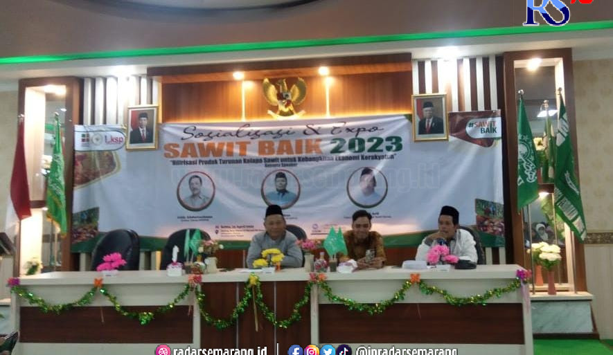 Pembukaan expo sawit baik 2023 di gedung Ma