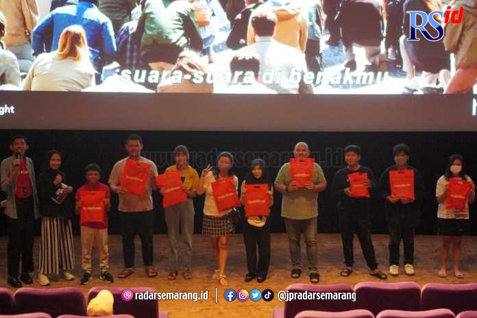 Suasana IndiHome Ajak Nobar Guardians Of The Galaxy Vol. 3, Rabu (10/5). (FIGUR RONGGO WASSALIM/JAWA POS RADAR SEMARANG)