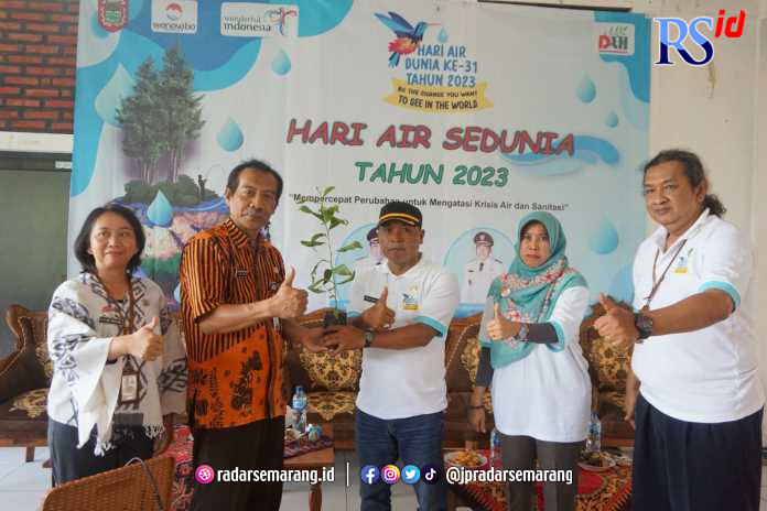 Kegiatan Hari Air Sedunia yang diadakan di Desa Kumejing, Kecamatan Wadaslintang, kemarin (31/5). (Istimewa)