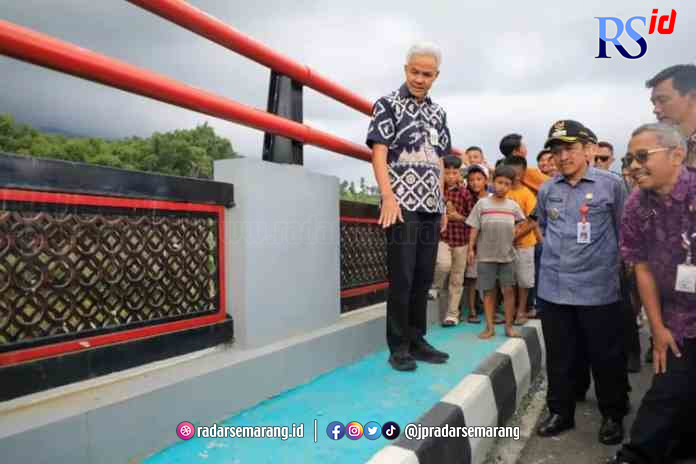 MASA PEMELIHARAAN : Jembatan penghubung Desa Keseneng-Candiyasan selesai dibangun namun belum difungsikan.(IST)