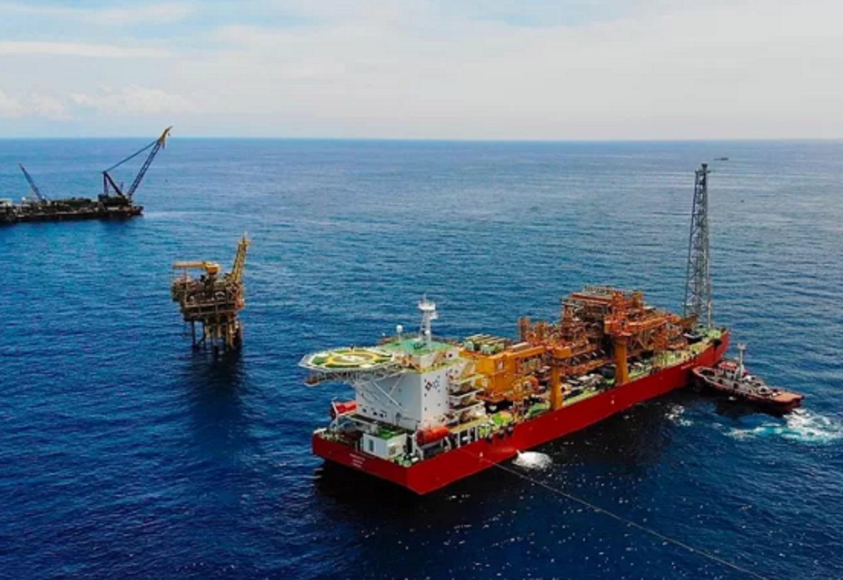 Lapangan MDA-MBH Husky-CNOOC Madura Limited (HCML) yang berlokasi di Selat Madura. Istimewa/Jawa Pos