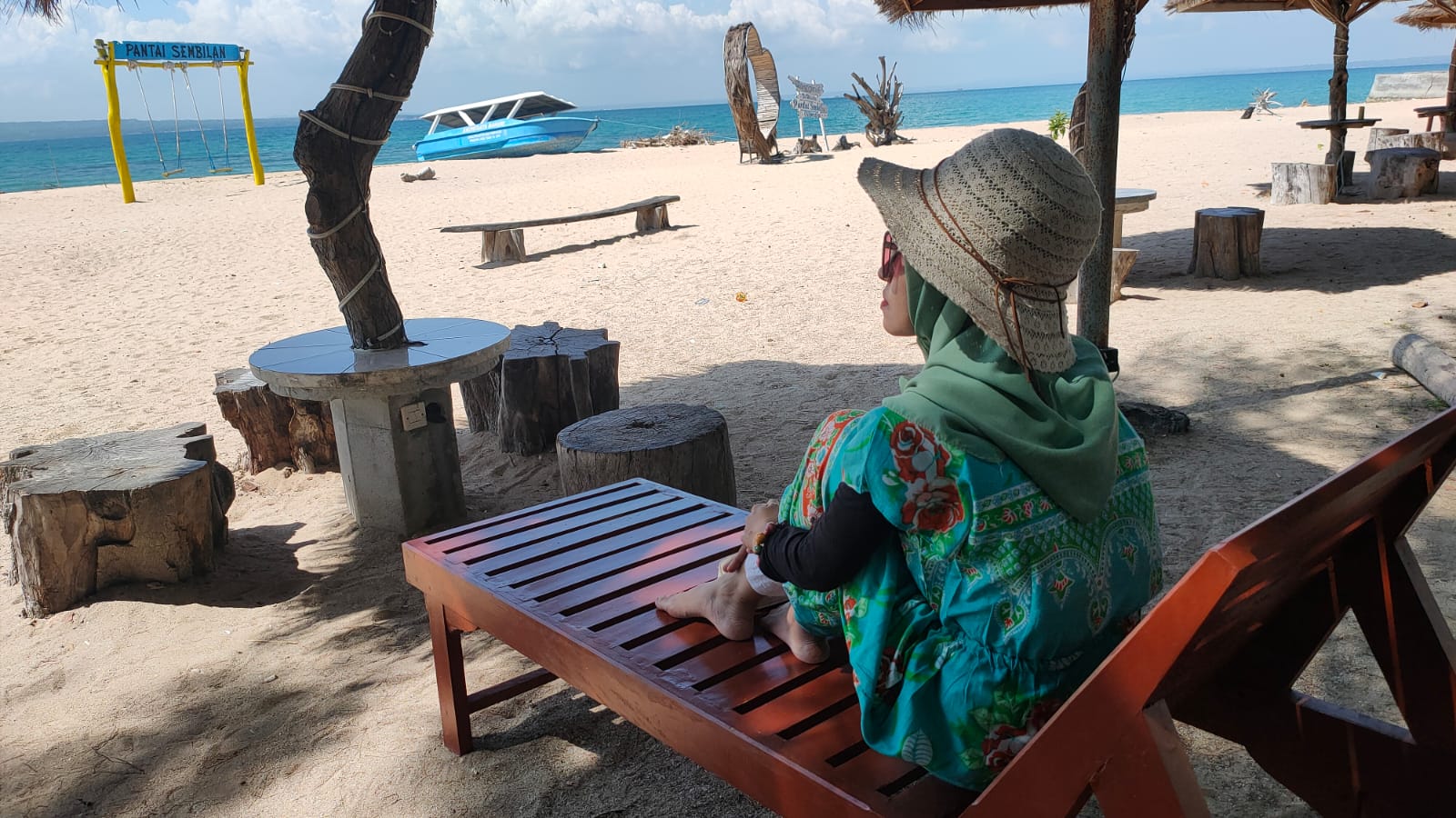 Pantai Sembilan di Kecamatan Gili Genting, Sumenep.