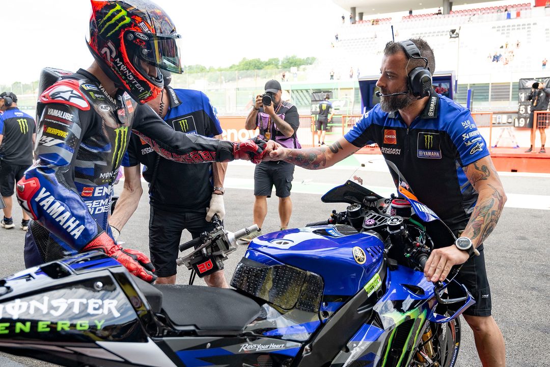 Fabio Quartararo saat tampil di Sirkuit Mugello, Italia beberapa waktu lalu. (Foto: Instagram @yamahamotogp)