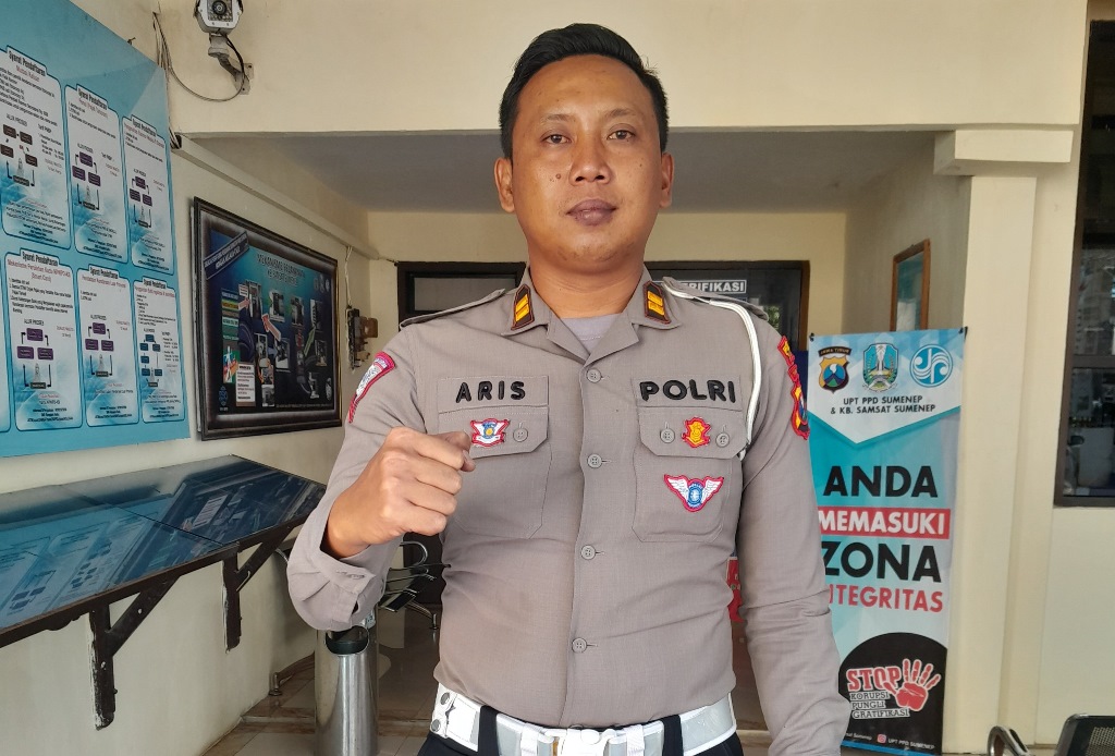 Kanit Regident Satlantas Sumenep Iptu Aris Wibawa (MOH. BUSRI/JPRM)