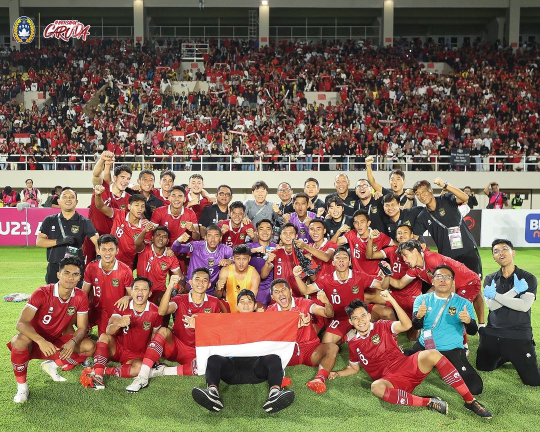 Qatar, Kami Datang! Indonesia Lolos ke Piala Asia U-23. (Instagram: @timnas.indonesia)