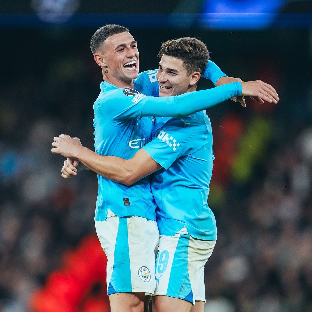 Julian Alvarez sukses cetak dua gol untuk Manchester City. (Instagram: @mancity)