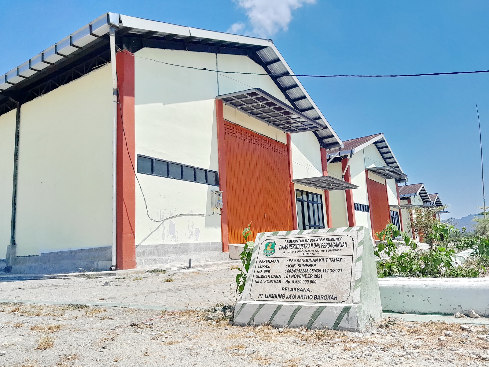 SEPI: Pembangunan Gedung KIHT Sumenep Tahap 3 belum dimulai sampai Minggu (1/10). (MOH. BUSRI/JPRM)