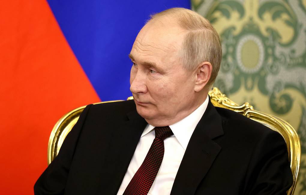 GAGAH: Vladimir Vladimirovich Putin Presiden Rusia Saat ini (Sumber: TAZZ)