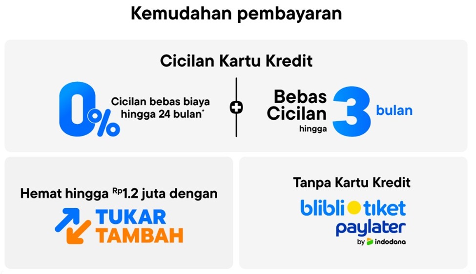 Promo program cicilan kartu kredit.
