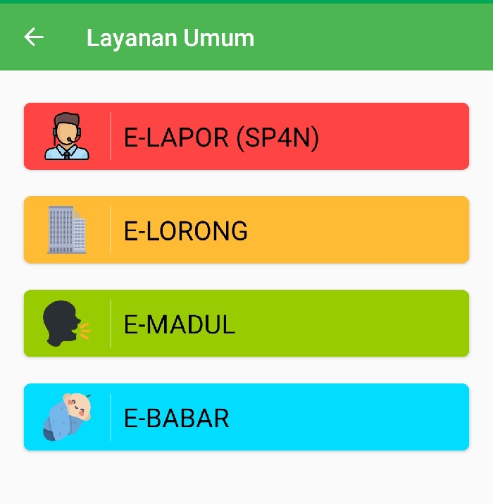 Layanan aplikasi e-lorong. (KABID BINA MARGA PAMEKASAN UNTUK JPRM)