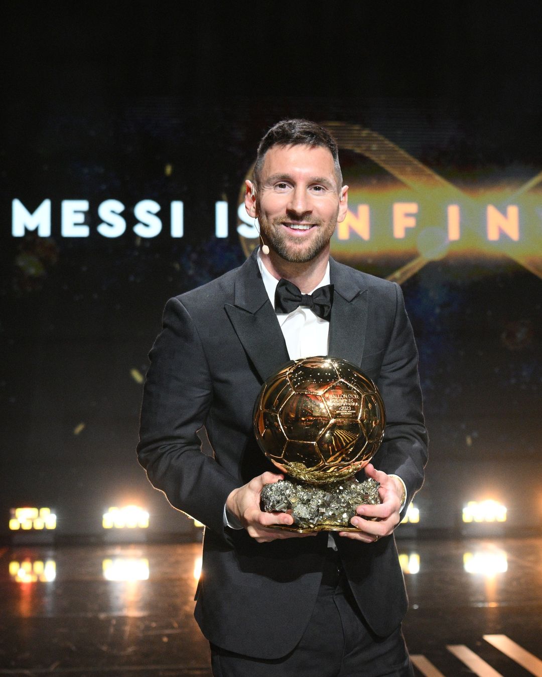 GOAT SESUNGGUHNYA: Lionel Messi secara meyakinkan menerima penghargaan Ballon d&rsquo;Or 2023. Ini merupakan gelar kedelapan Messi sejak 2009. (IG: @intermiamicf)