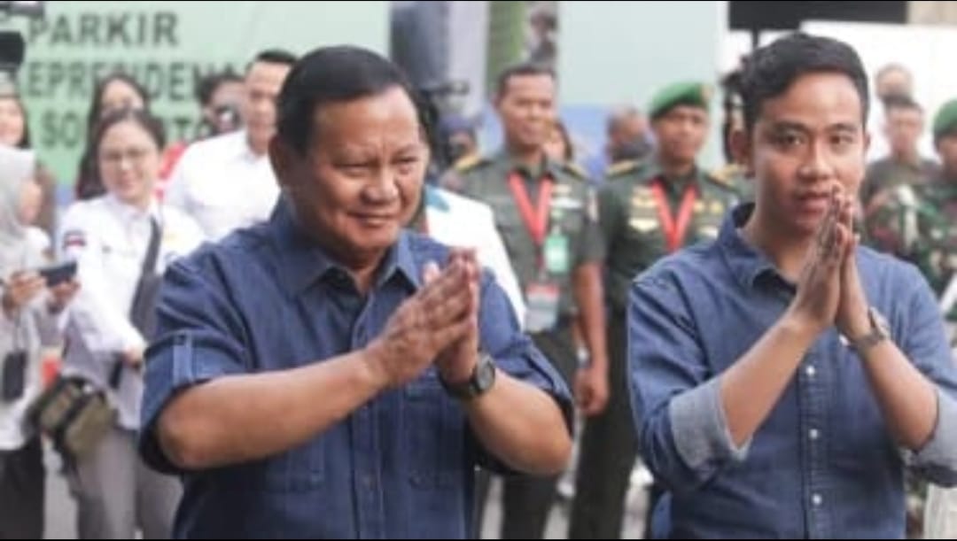 MAKIN SOLID: Calon presiden Prabowo Subianto dan wakil presiden Gibran Rakabuming Raka.