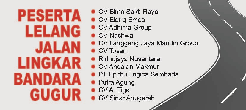 Grafis peserta lelang jalan lingkar bandara yang gugur. (SIGIT AP/JPRM)