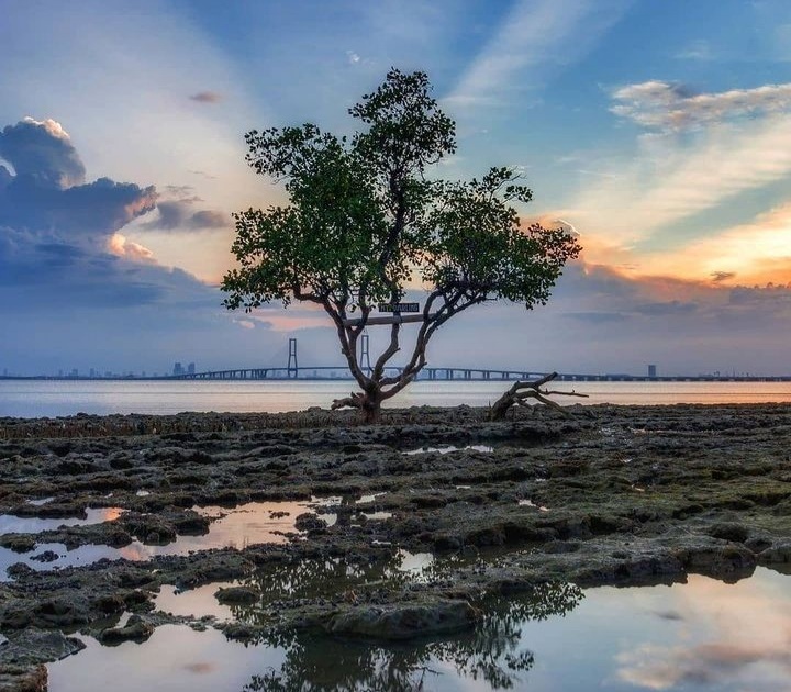 Keindahan wisata alam Pantai Goa Petapa (@wecarebangkalanmadura untuk RadarMadura.id)