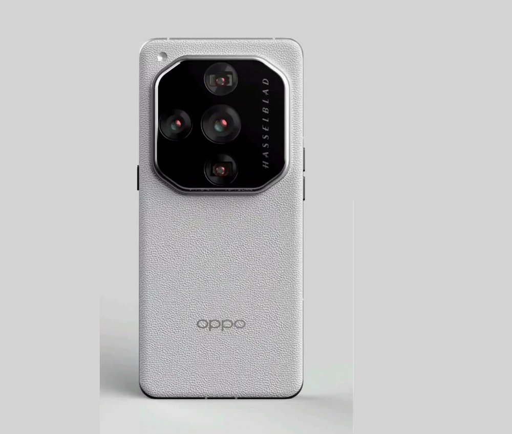 Tampilan belakang Oppo find X7 Pro dengan varian warna white bones.