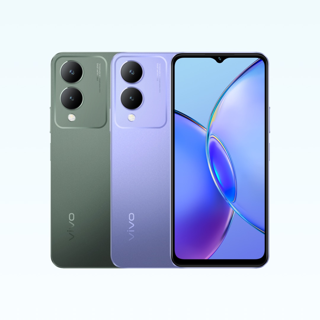 Layar ViVo Y17s yang mempunyai resolusi HD Plus (720 x 1612 piksel)