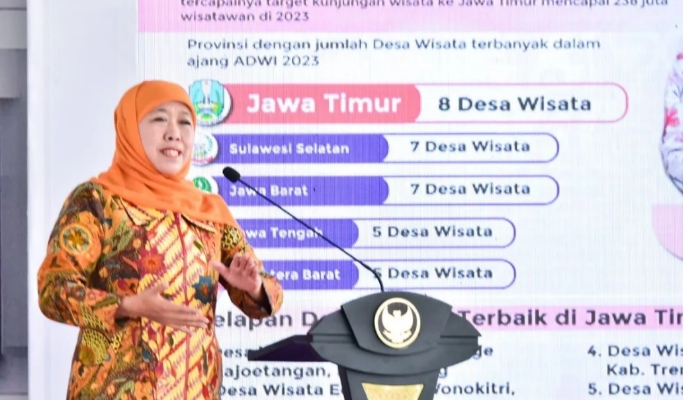 Gubernur Jatim Khofifah Indar Parawansa.