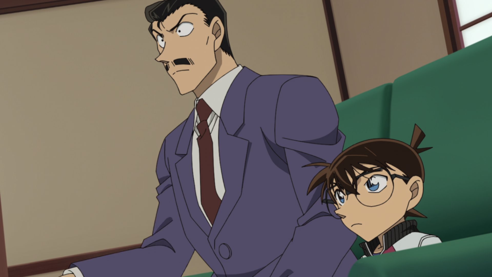 Salah satu scane dalam anime Detective Conan episode 1107