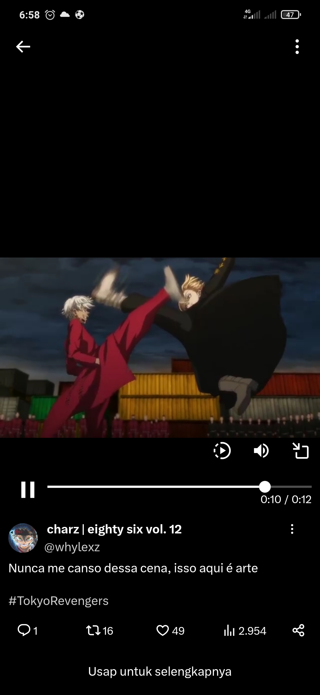 Salah satu scane pertarungan epik Mikey dalam Anime Tokyo Revengers