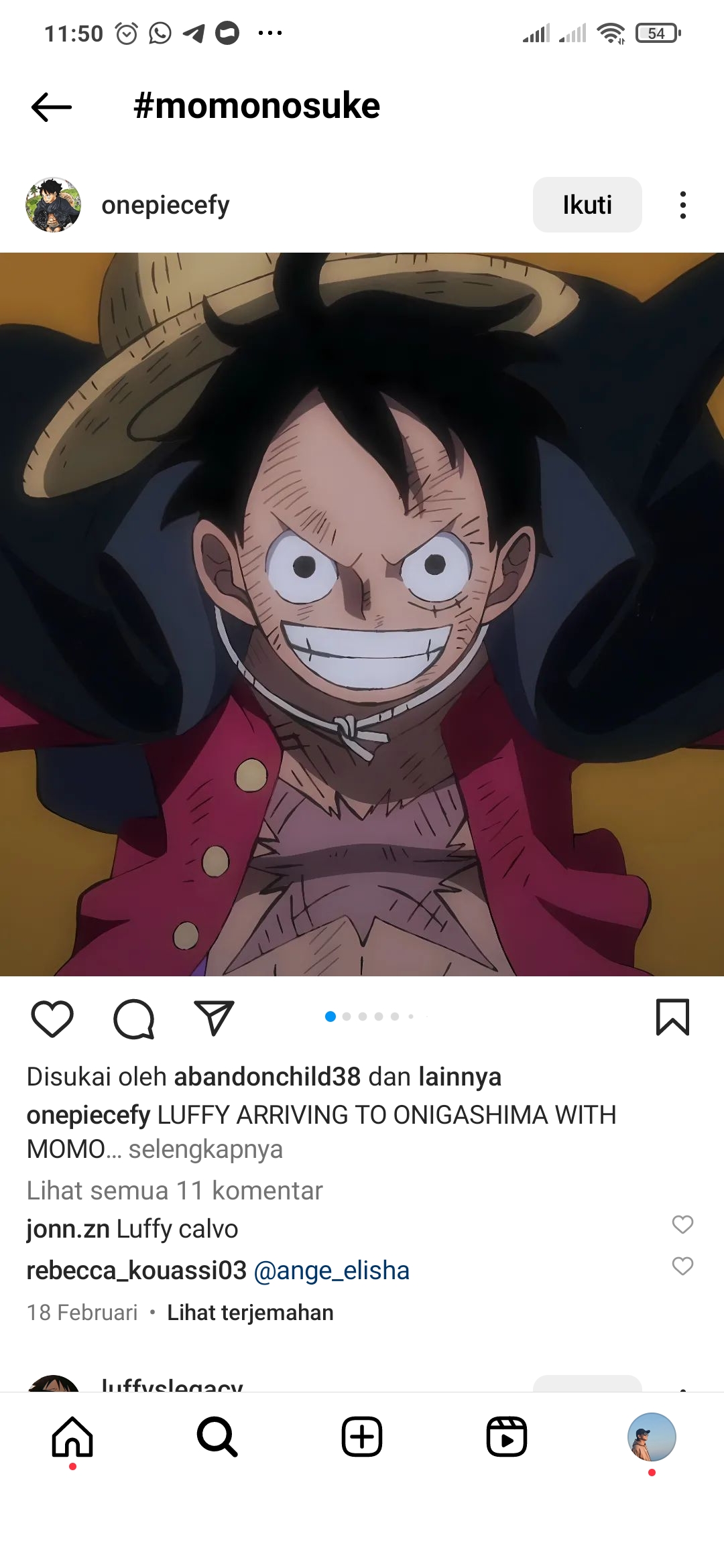 Mongkey D Luffy, Tokoh utama serial One Piece
