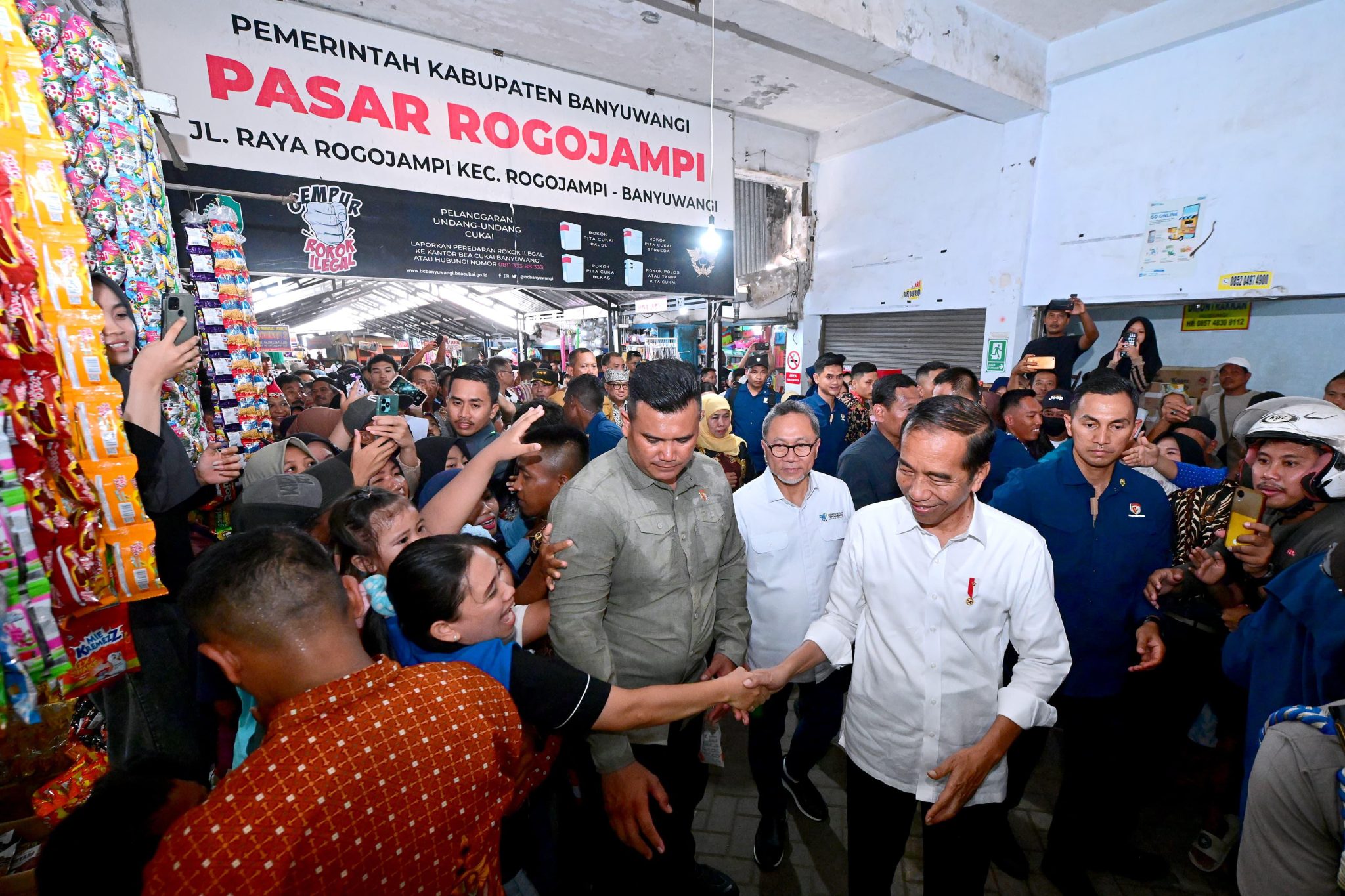 Kunjungan ke Pasar Rogojampi, Kabupaten Banyuwangi, Provinsi Jawa Timur, pada Rabu, 27 Desember 2023.