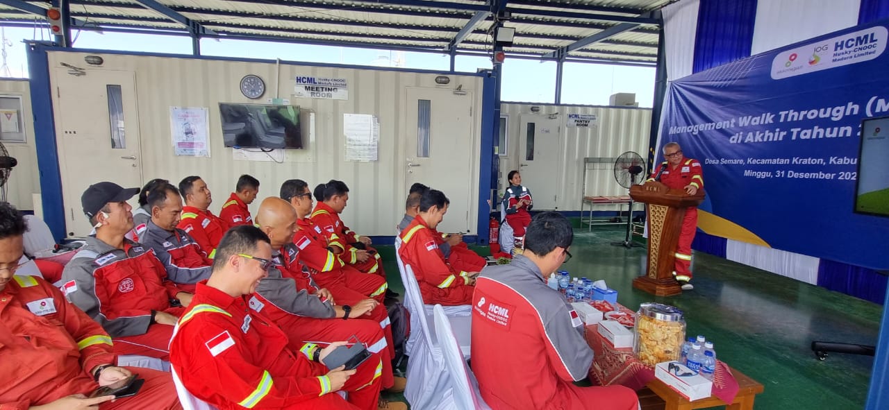 AKHIR TAHUN: Management Walk Through (MWT) SKK Migas di Akhir Tahun 2023 oleh SKK Migas,   Minggu-Senin (31/12/2023 &ndash; 1/1/2024) di Gas Metering Station (GMS) HCML, Pasuruan, Jawa Timur.