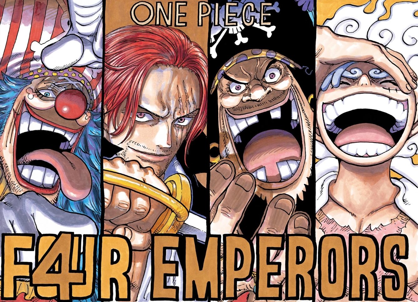 4 Kaisar Bajak Laut dalam serial anime One Piece