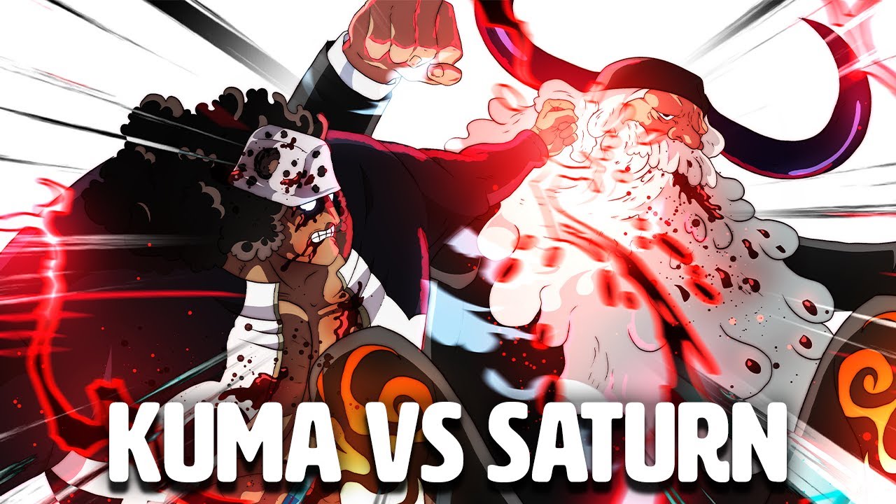 Pertarungan sengit kuma dan  Saturn dalam serial  One Piece Chapter 1104