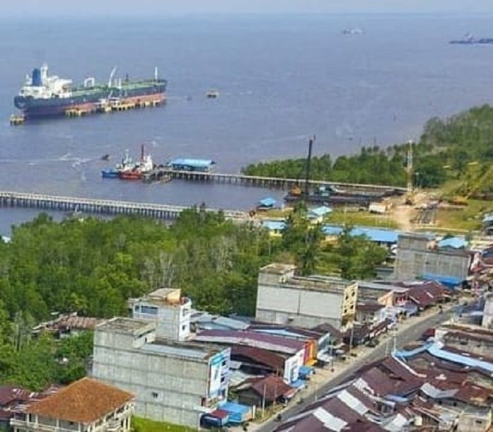 Sungai Pakning yang terletak di Pulau Bengkalis. (@bengkalisku untuk RadarMadura.id)