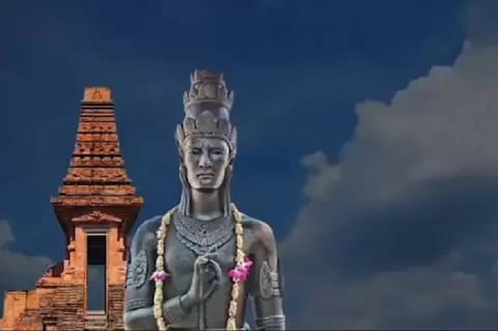 Patung Prabu Brawijaya V, raja terakhir Majapahit yang mualaf dan dikalahkan anaknya sendiri. (wikipedia untuk RadarMadura.id)