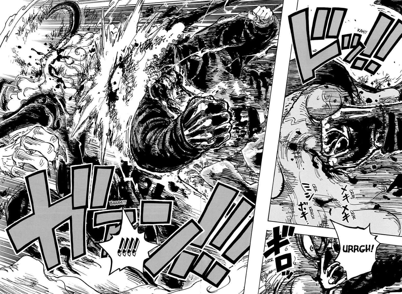 Pertarungan sengit yang terjadi dalam manga One Piece chapter 1105