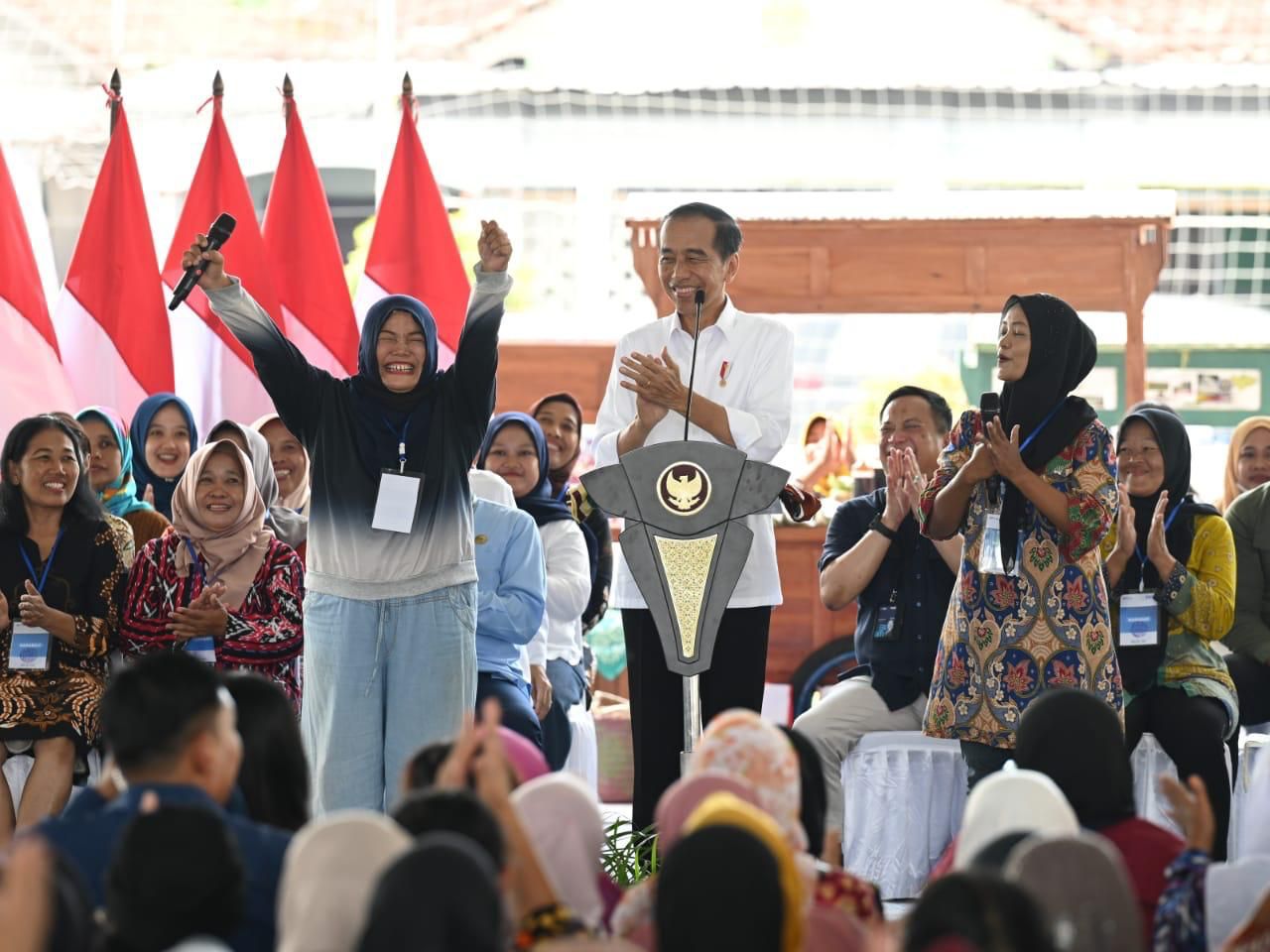 Jokowi bersama Warga bantul