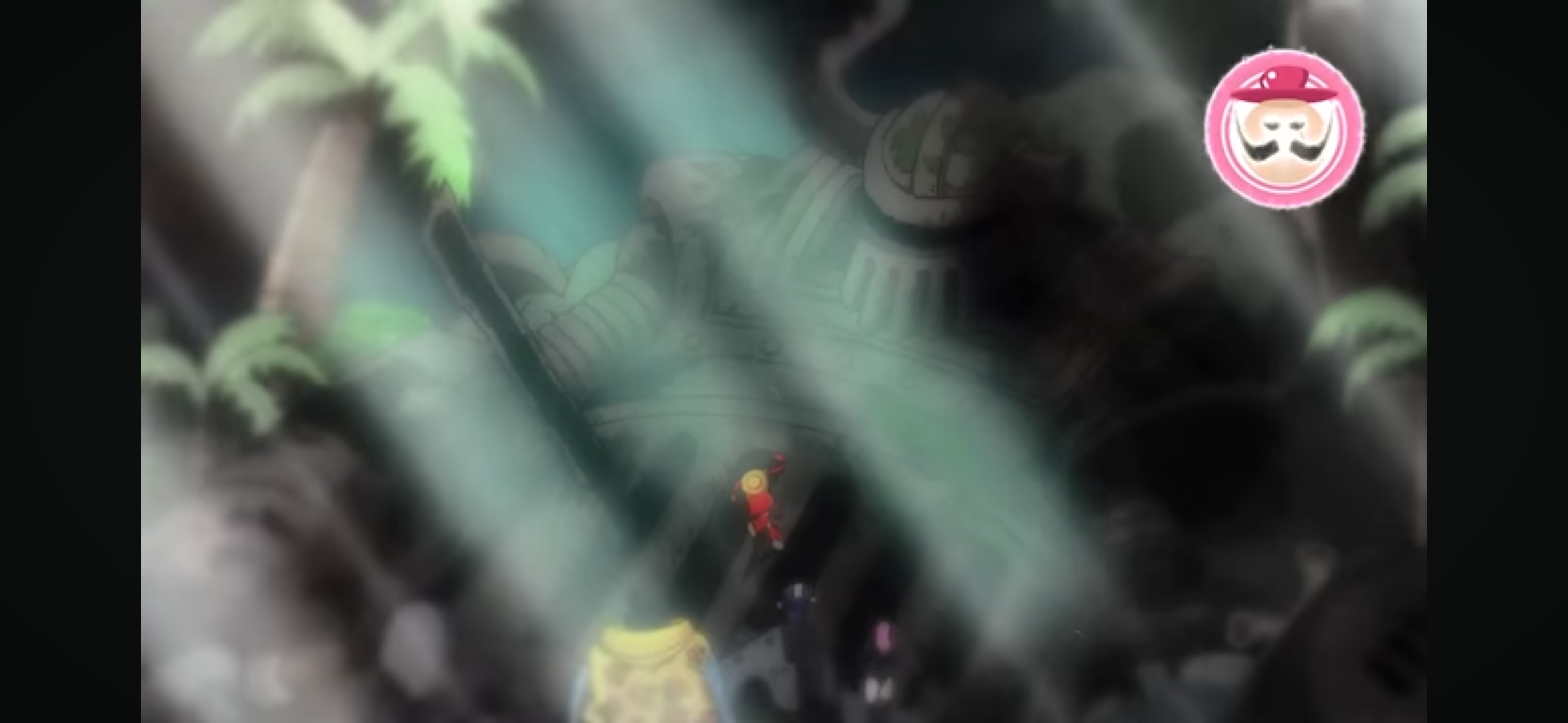 Luffy di depan iron giant