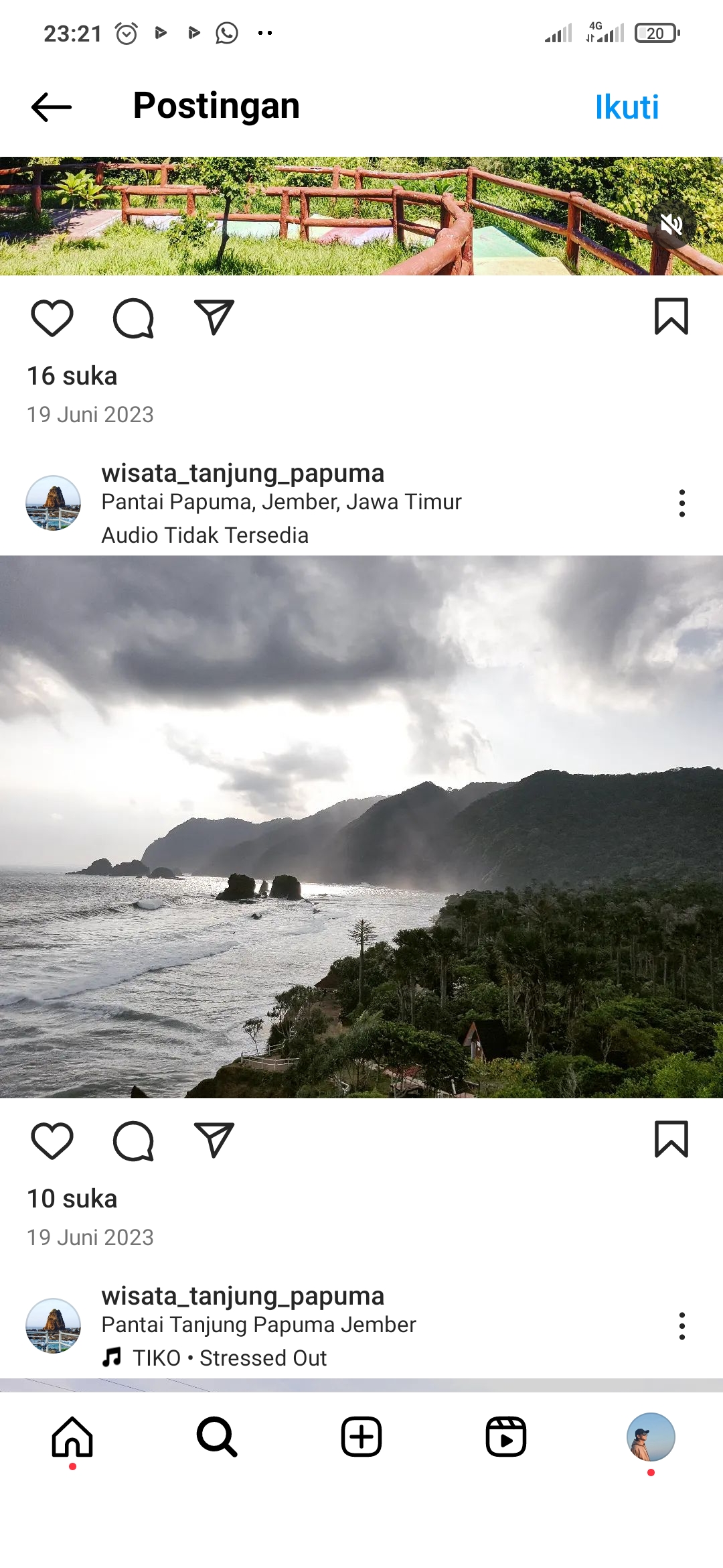 Potret indah pantai Papuma
