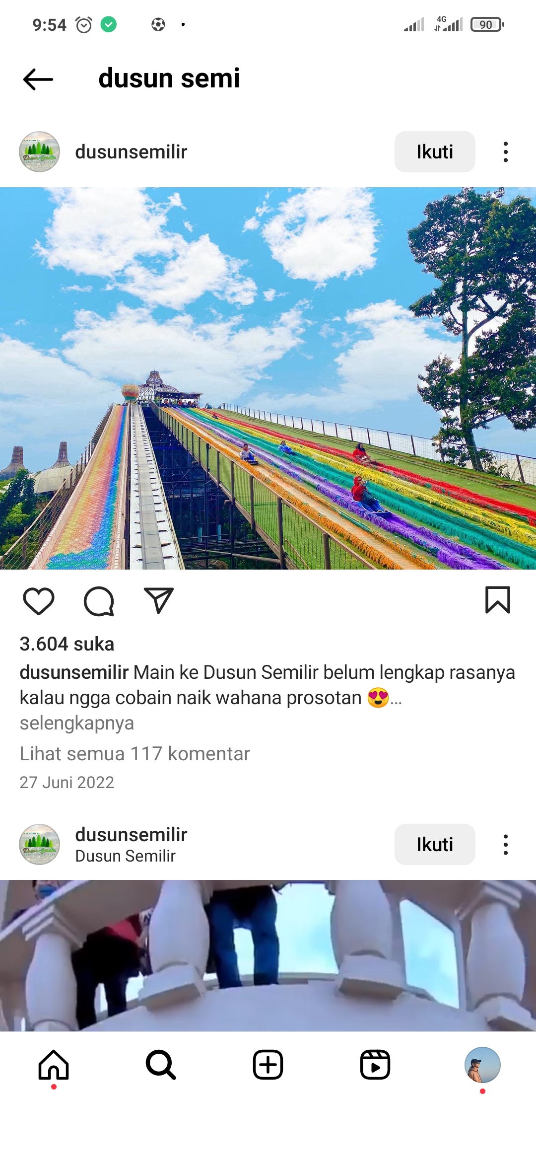Wahana yang menjadi Icon Dusun Semilir