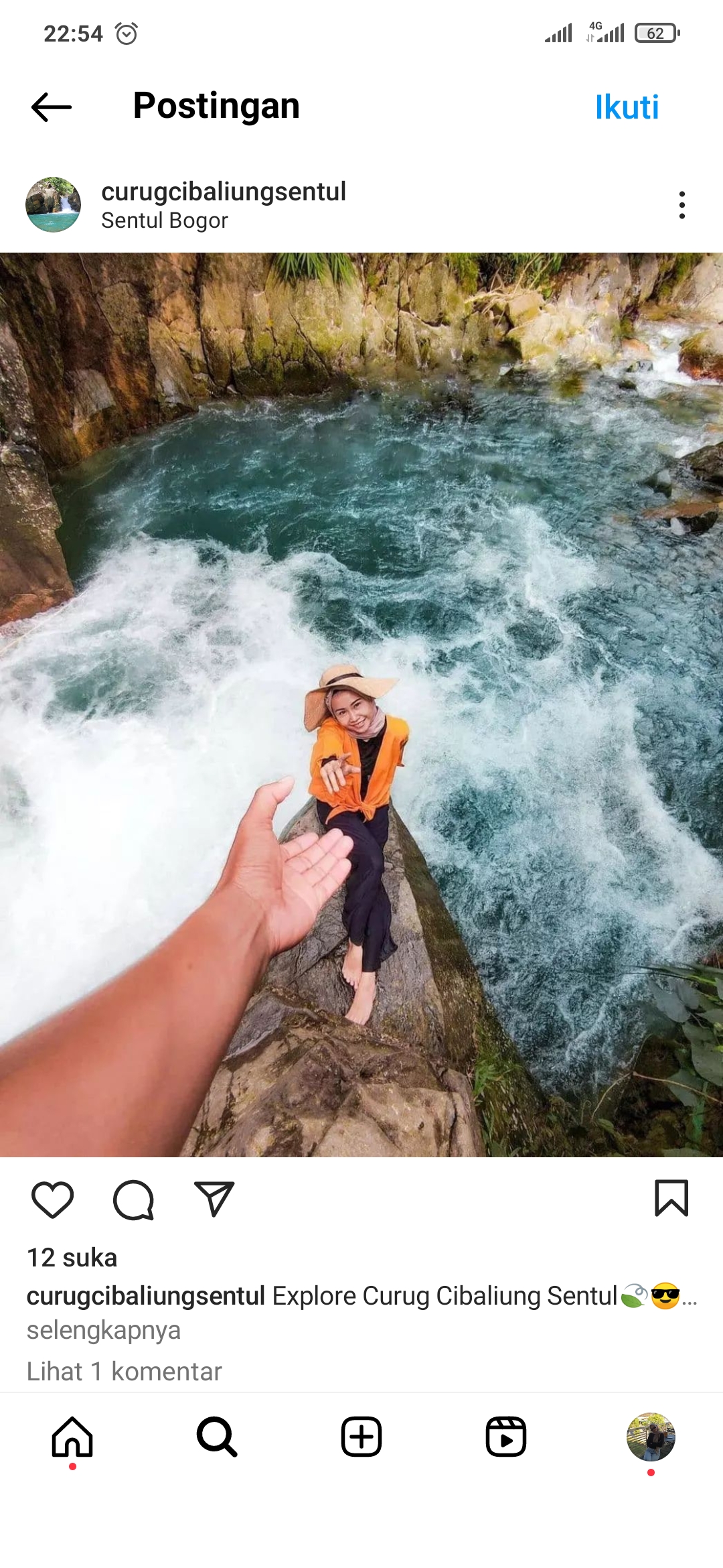 Momen spesial Curug Cibaliung Sentul